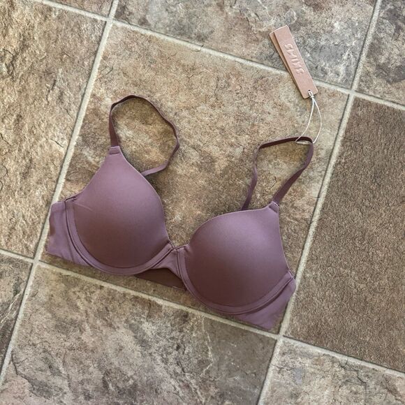 Skims Fits Everybody T-shirt Demi Bra Jasper Size 32A - Picture 3 of 7